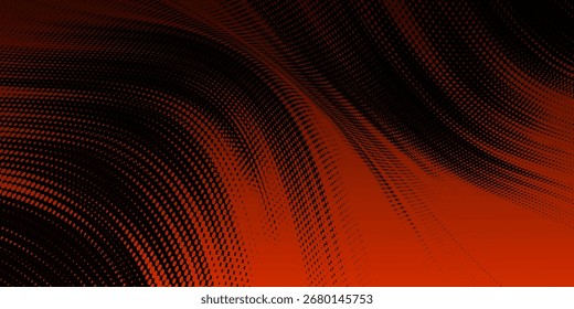 Red abstract background with geometric shapes design. Dynamic halftone composition eps 10. Modern trendy design in vector illustration
