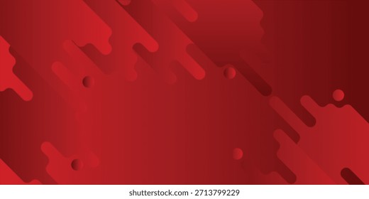 Fondo Abstractas rojo con Formas geométricas para diseño moderno y Anuncio visual eps10