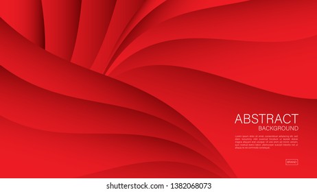 Red abstract background, Geometric vector, cover design, flyer template, banner, web page, book cover, advertisement