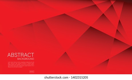 Red abstract background, Geometric vector, graphic, Minimal Texture, cover design, flyer template, banner, web page, book cover, advertisement, printing template, decoration wallpaper.