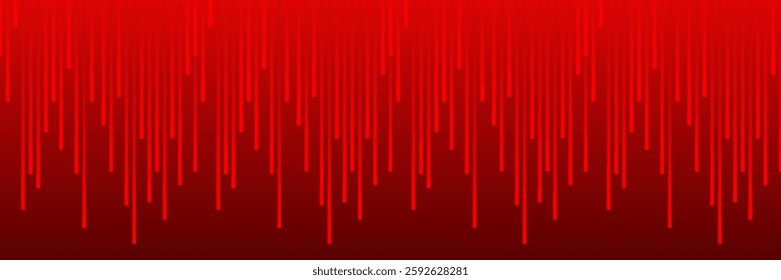 Red abstract background with glowing geometric lines. Modern shiny red gradient diagonal rounded lines pattern. Futuristic technology concept.