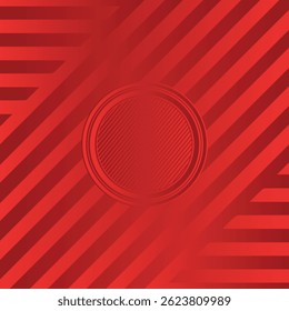Red abstract background with glowing geometric lines. Modern shiny red gradient diagonal lines pattern. Futuristic technology concept. Suit for poster, cover, banner, presentation, website