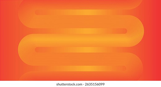 Red abstract background with glowing geometric lines. Modern shiny red gradient diagonal rounded lines pattern. Futuristic technology concept. 