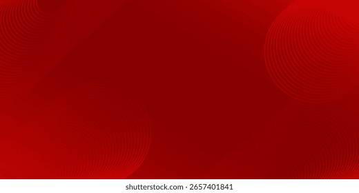 Fondo abstracto rojo con líneas geométricas brillantes. Gradiente diagonal líneas redondeadas elemento buen arte