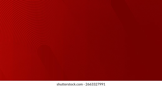 Red abstract background with glowing geometric lines. Modern shiny red gradient diagonal	 good