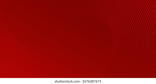 Fondo abstracto rojo con líneas geométricas brillantes. Línea monocromática de buena naturaleza de moda simple