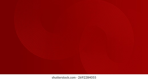 Red abstract background with glowing geometric lines. Modern shiny red gradient vibrant old shiny