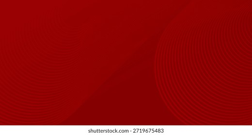 Roter abstrakter Hintergrund mit leuchtenden geometrischen Linien. Moderne glänzende rote Kurve Kunst gut