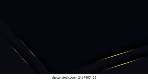 red abstract background with golden line elements modern design vector illustration. vector ilustration