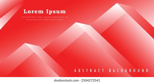 Red abstract background with gradient effect. colorful, bright red gradation, slash, halftone, memphis, banner background, Vector illustration