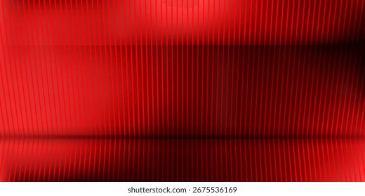 Red Abstract Background with Gradient Lines