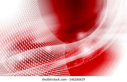 red abstract background with grid