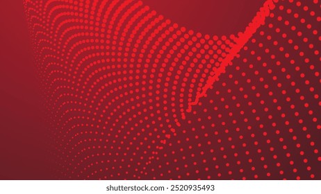 Fondo abstracto rojo con medio tono para el telón de fondo o la presentación