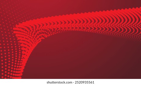 Red abstract background with halftone for backdrop or presentation