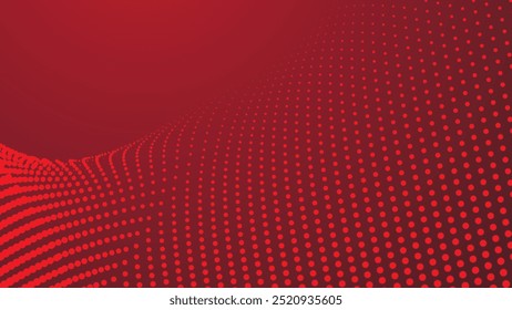 Red abstract background with halftone for backdrop or presentation