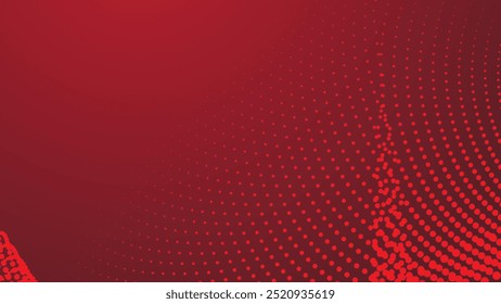 Red abstract background with halftone for backdrop or presentation
