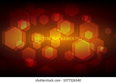 red abstract background hexagon geometric pattern