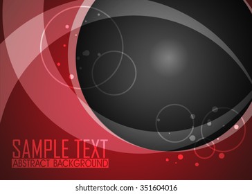 Red abstract background illustration. Template for business card or banner 