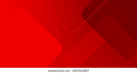 red abstract background with layered rounded diamond shapes and smooth gradients. Ideal for energetic designs, business branding, and dynamic presentations.