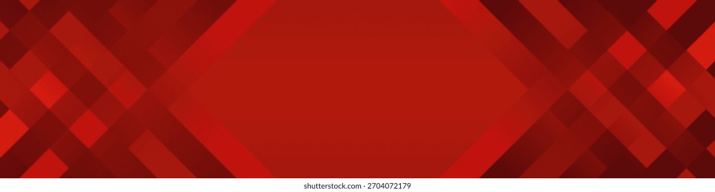 Fondo abstracto rojo con luz y espacio de copia. Ilustración vectorial.