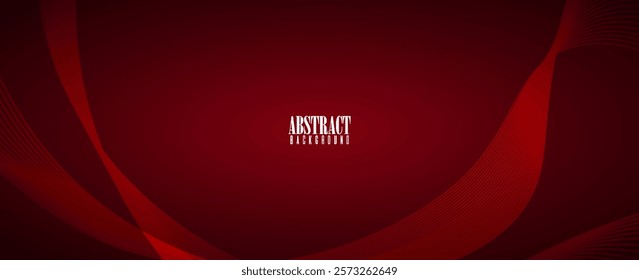 Red Abstract Background with line waving blend