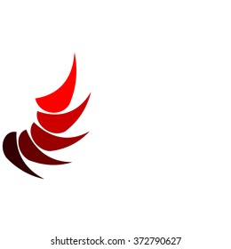 red abstract background logo for your company hotbox
