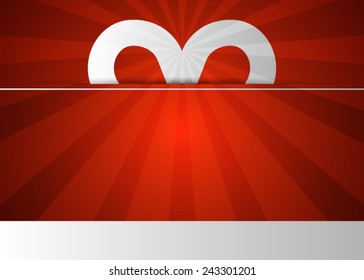 Red abstract background with love element