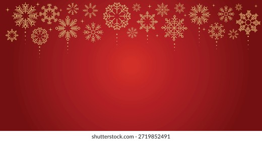 Fondo abstracto rojo con lujosa y festiva decoración de fuegos artificiales de oro. Diseño de fondo de estilo de año Nuevo moderno. Ilustración vectorial vol. 2.