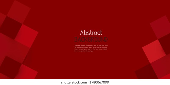 Red abstract background modern using for website banner designing and for brochure, flyer, billboard, JFlag, Sign and technology ads more design.