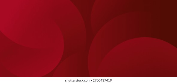 Red abstract background with overlapping circle shapes and smooth gradients, creating a bold and modern visual effect.