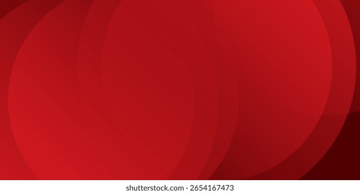 Fundo abstrato vermelho com sobreposição de círculos de gradiente - design geométrico moderno