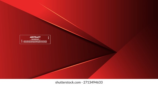Red abstract background with overlapping squares. 3D rendering with lighting. EPS10 vector.