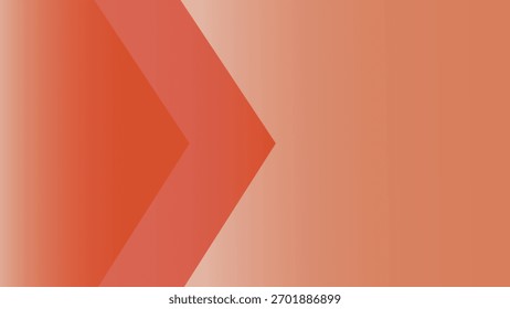 Red abstract background pattern with golden arrow design on a blank vector sheet for web banner illustration