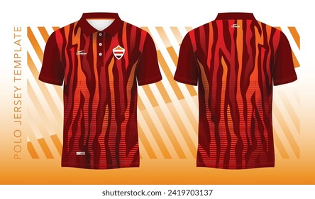 red abstract background and pattern for polo jersey sport design