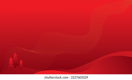 red abstract background with pine tree. suitable for Christmas background