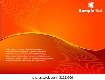 Red abstract background  with place for text