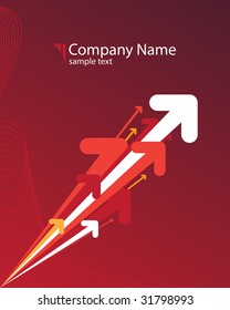 Red abstract background with place for your text