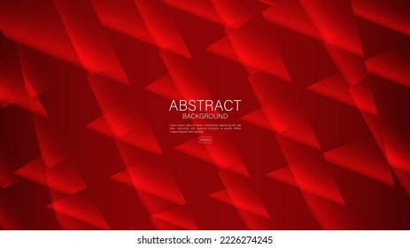 Red abstract background, polygon vector, Geometric vector, Minimal Texture, web background, red cover background design, flyer template, banner, book cover, wall decoration wallpaper. vector eps10