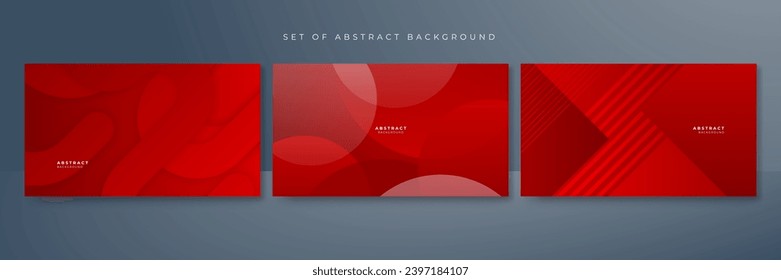 Red abstract background for presentation design, flyer, social media cover, web banner, tech banner. Vector abstract graphic design banner pattern presentation background web template.