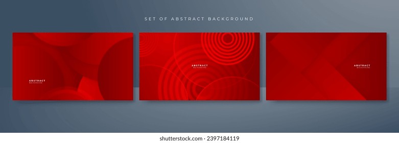 Red abstract background for presentation design, flyer, social media cover, web banner, tech banner. Vector abstract graphic design banner pattern presentation background web template.