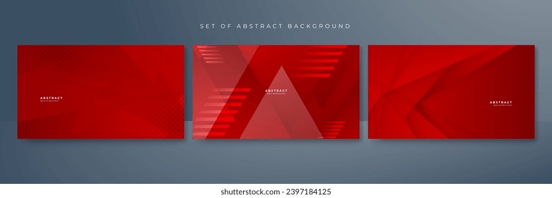 Red abstract background for presentation design, flyer, social media cover, web banner, tech banner. Vector abstract graphic design banner pattern presentation background web template.