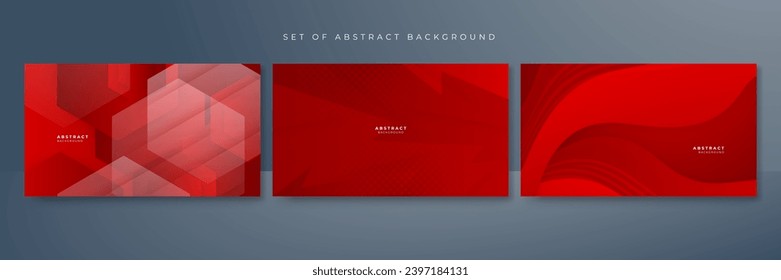Red abstract background for presentation design, flyer, social media cover, web banner, tech banner. Vector abstract graphic design banner pattern presentation background web template.