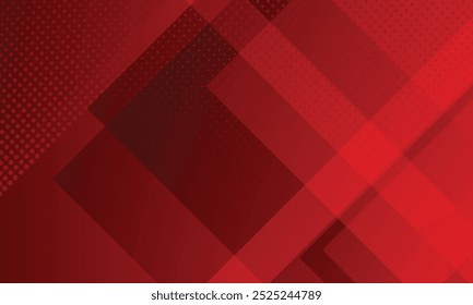 Plano de fundo abstrato vermelho com forma e padrão de pontos. Vetor texturizado de fibra moderna