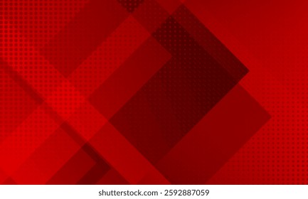 Red abstract background with shape and dot pattern. Suit for booklet, brochure, banner, poster, website, flyer, cover, corporate, backdrop. Vector illustration