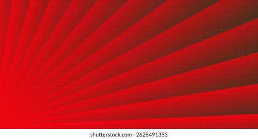 red abstract background with shiny geometric shapes. Modern blue gradient circle. Dynamic shape. Minimal geometric design. Futuristic concept.