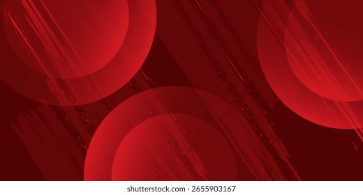 Vermelho abstrato plano de fundo simples dinâmico raio círculo. Boa arte moderna