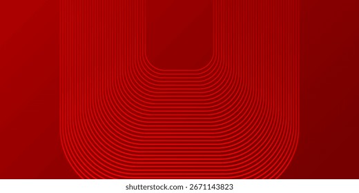Fondo abstracto rojo simple con líneas geométricas brillantes. Ilustraciones vectoriales modernas buenas buenas buenas
