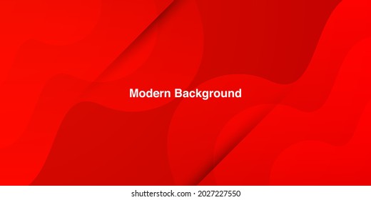 red abstract background with smooth curve