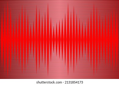 Red Abstract background square dots waves style. Vector illustration