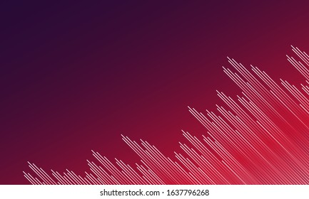 Red Abstract Background. Straight Line Design